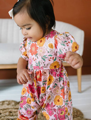 Rosie Romper in Autumn Garden