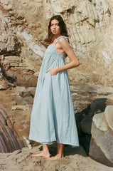 SAMARA MAXI DRESS: Light Blue