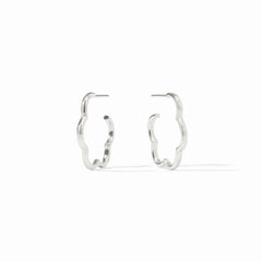 Gardenia Hoop-silver