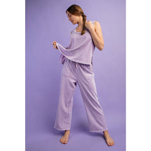 MINERAL WASHED COTTON SET: Lilac