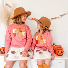 Fall Babe Patch Sweatshirt - Kids Fall Sweatshirt -