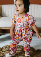 Rosie Romper in Autumn Garden