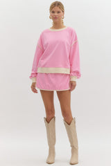 Pink/cream top and Skort Set