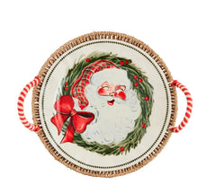 Santa Woven Platter Set