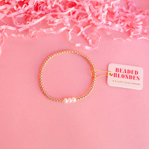 Harper Bracelet in Gold: Extended 7.25 inch