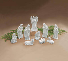 10pc porcelain nativity