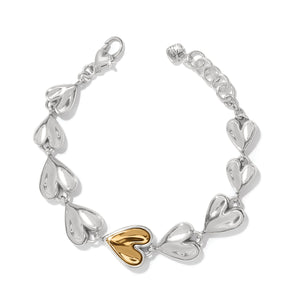 Cascade heart bracelet