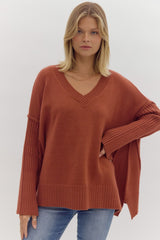 Oversized V neck Sweater