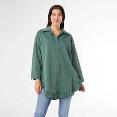 Dominique ruffled top