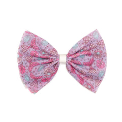 Mermaid Splash Tulle Bow Clip