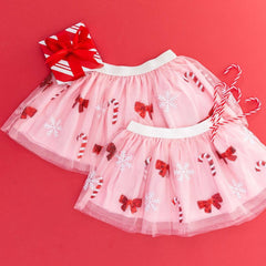 Candy Cane Cutie Sequin Christmas Tutu