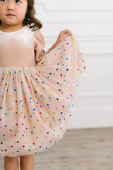 Diana Dress in Confetti Cream