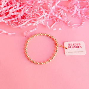 Katy Bracelet in Gold: Extended 7.25 inch