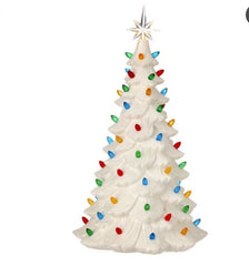 17” led porcelain lighted tree