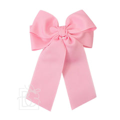 GROSGRAIN DOUBLE TAIL BOW ON ALLIGATOR CLIP