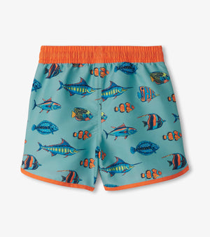 Tropical fish swim shorts