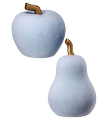 6.5” Terracotta Flocked apple/pear