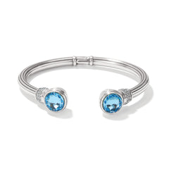 Meridian Aurora petite Crystal hinge bangle