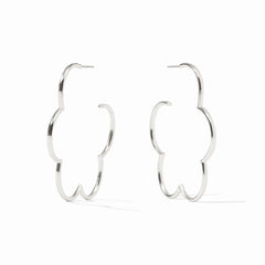 Gardenia Hoop-silver