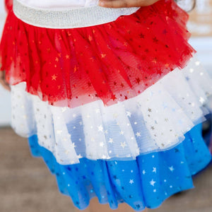 Patriotic Petal Tutu - Dress Up Skirt - Kids 4th of July