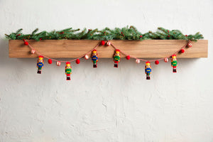 Nutcracker felt wool garland