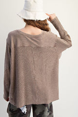 Mineral Washed waffle top