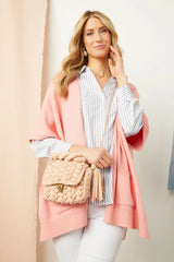 Lucinda braided blush bag