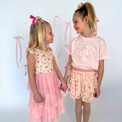 Ditsy Floral Short Sleeve Tutu Dress