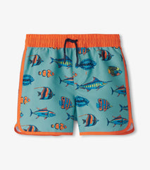 Tropical fish swim shorts