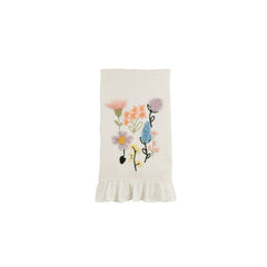 Floral waffle towel