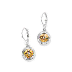 Mosaic Round Mini Lever-back earring