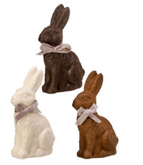 4” resin chocolate bunny