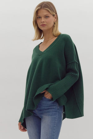 Oversized V neck Sweater