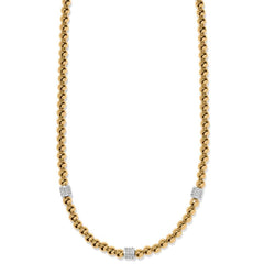 Meridian petite GP beaded station necklace