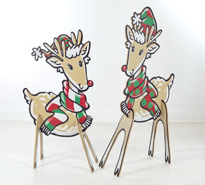 Large Porch sign reindeer