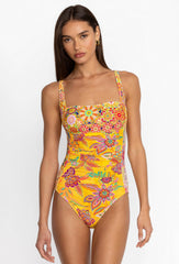 SUNSHINE KALEIDA RUSHED ONEPIECE