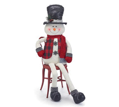 Large sitting snowman