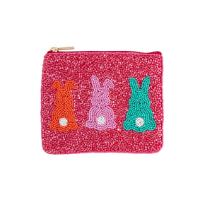 Easter beaded coin wallet