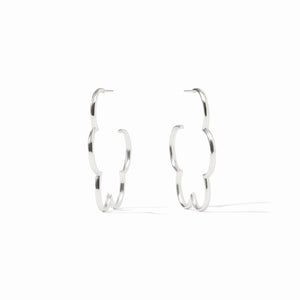 Gardenia Hoop-silver