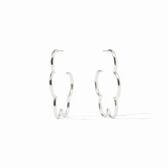 Gardenia Hoop-silver