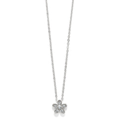 Enchanted Butterfly/flower silver necklace