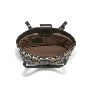 Blk/Wht Ferrara strata tote