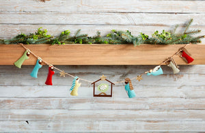 Tin Nativity Garland