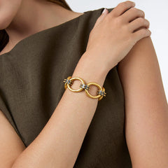 SoHo link bracelet- mixed metals