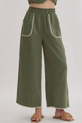 Olive Lightweight pant Set