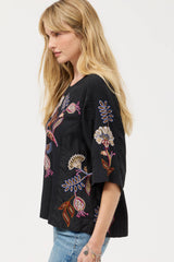 Gineva- mixed media blouse