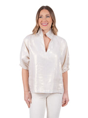 Poppy Top- White Gold