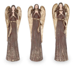 Large Angel Figurine in chocolate