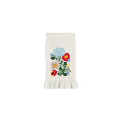 Floral waffle towel