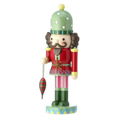 14” resin nutcracker with ornament